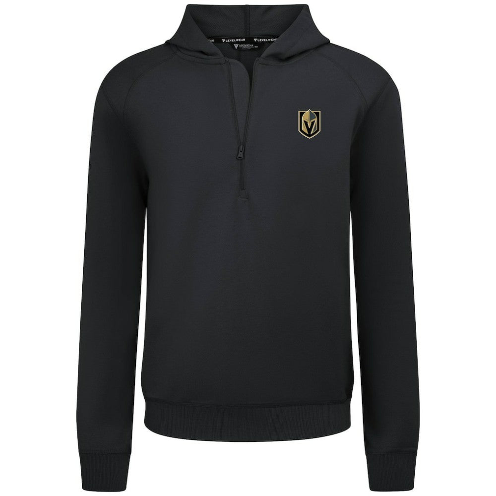 Vegas Golden Knights Levelwear Technic Quarter-Zip Pullover Hoodie - Black | US 203146013