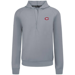 Montreal Canadiens Levelwear Technic Quarter-Zip Pullover Hoodie - Gray | US 203146022
