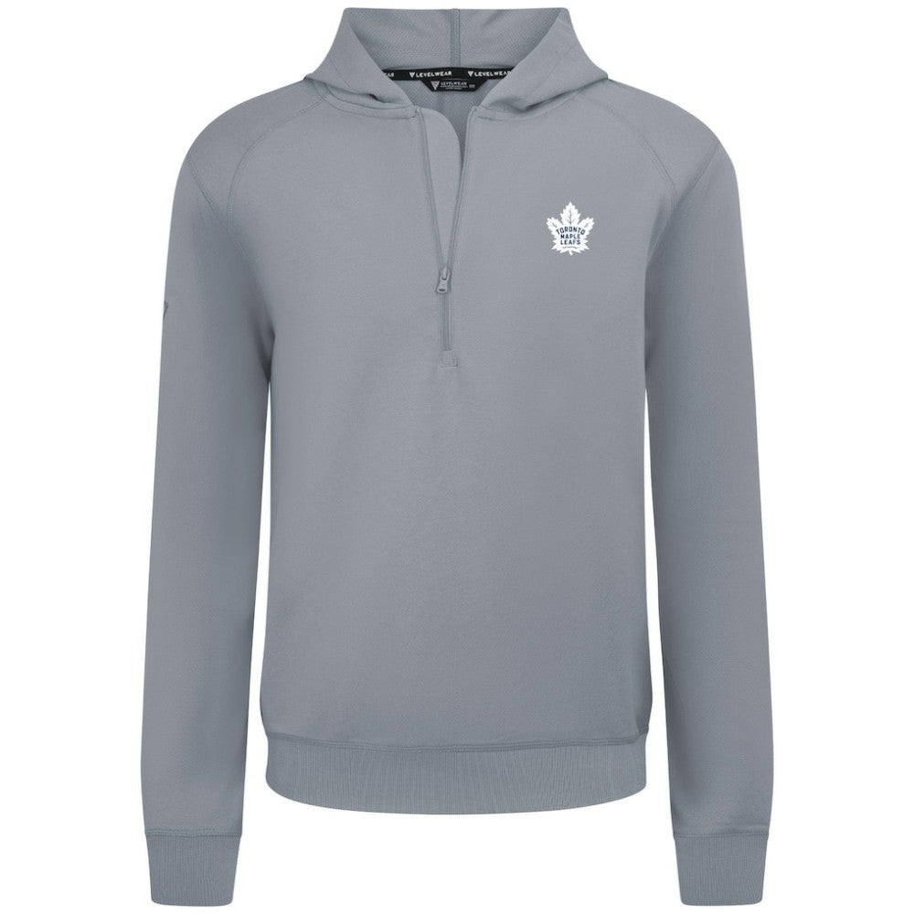 Toronto Maple Leafs Levelwear Technic Quarter-Zip Pullover Hoodie - Gray | US 203146023