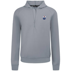 Edmonton Oilers Levelwear Technic Quarter-Zip Pullover Hoodie - Gray | US 203146028