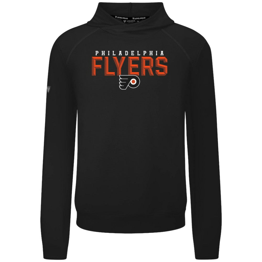 Philadelphia Flyers Levelwear Mandate Carve Tri-Blend Pullover Hoodie - Black | US 203146034