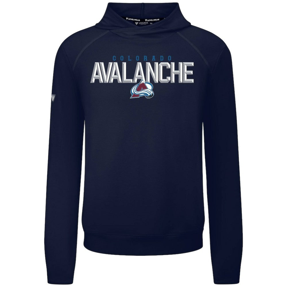Colorado Avalanche Levelwear Mandate Carve Tri-Blend Pullover Hoodie - Navy | US 203146038