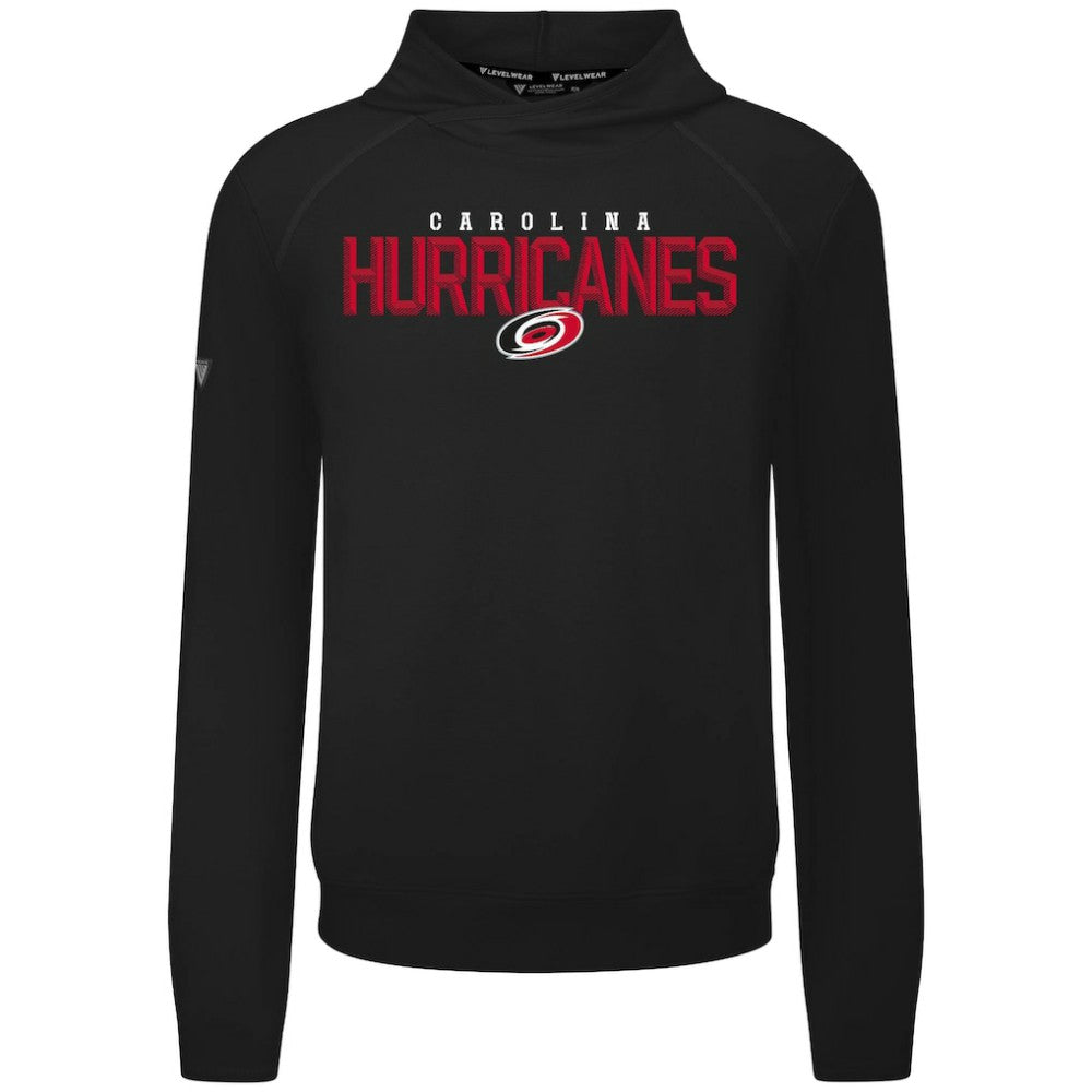 Carolina Hurricanes Levelwear Mandate Carve Tri-Blend Pullover Hoodie - Black | US 203146041