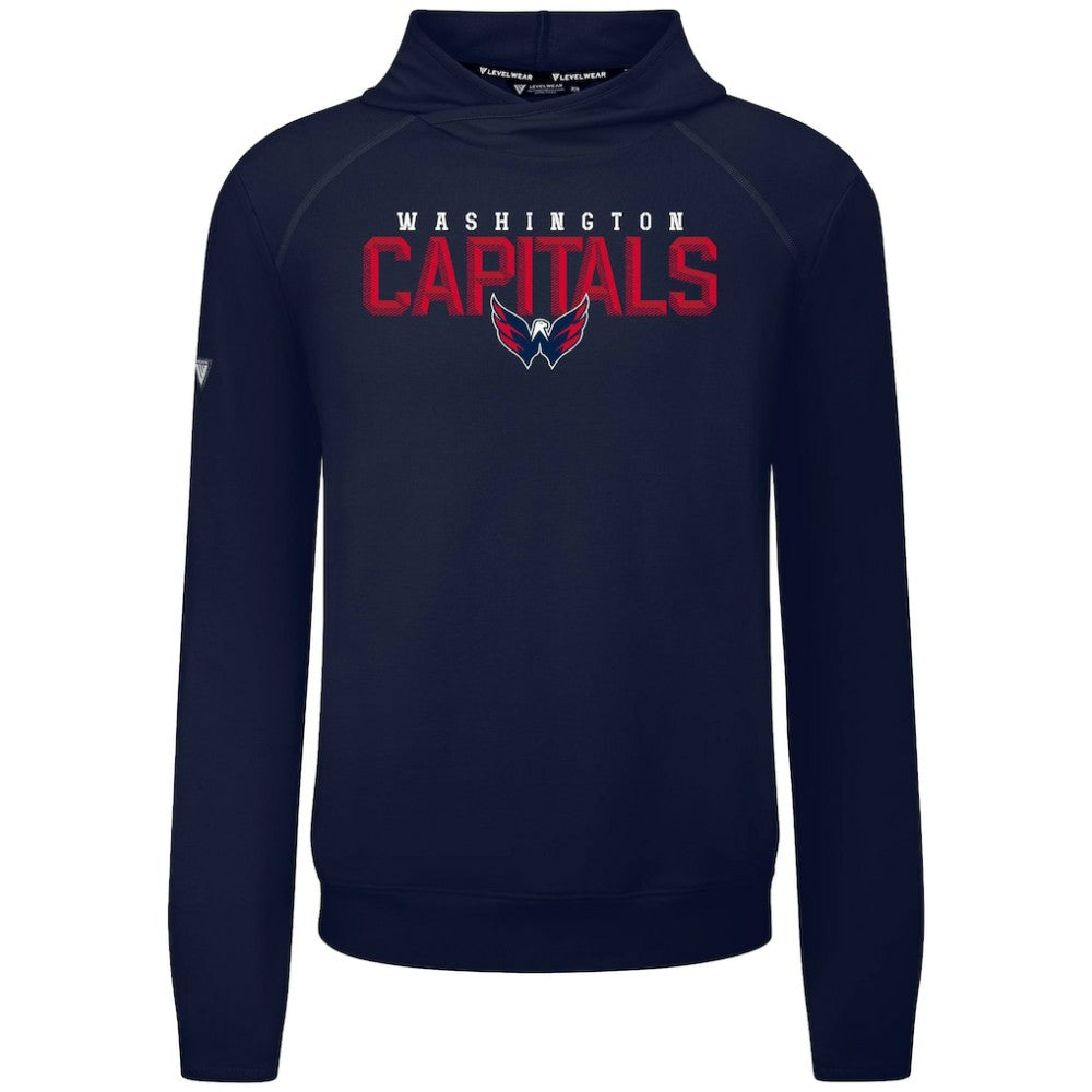 Washington Capitals Levelwear Mandate Carve Tri-Blend Pullover Hoodie - Navy | US 203146044