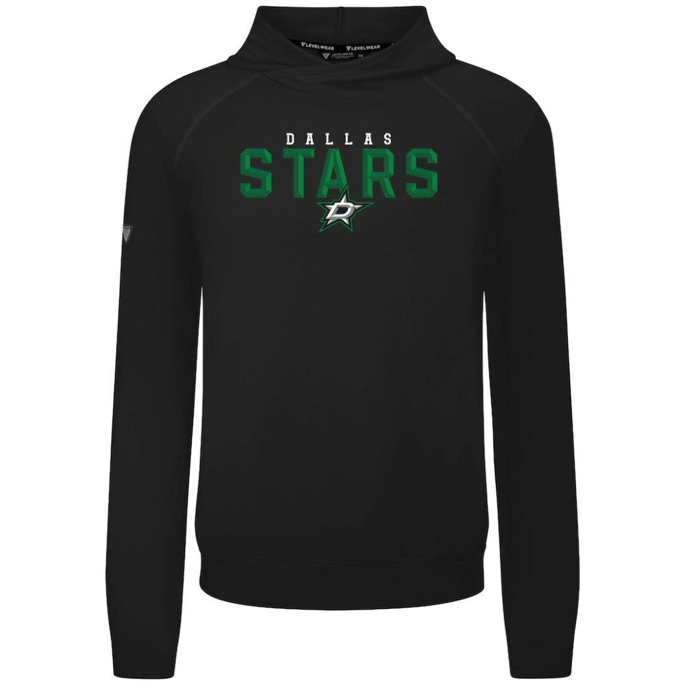 Dallas Stars Levelwear Mandate Carve Tri-Blend Pullover Hoodie - Black | US 203146045