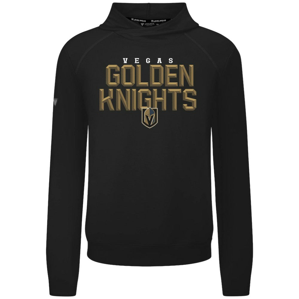 Vegas Golden Knights Levelwear Mandate Carve Tri-Blend Pullover Hoodie - Black | US 203146049