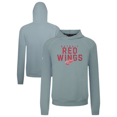 Detroit Red Wings Levelwear Mandate Carve Tri-Blend Pullover Hoodie - Gray | US 203146050