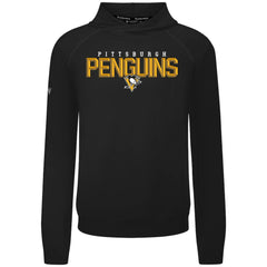 Pittsburgh Penguins Levelwear Mandate Carve Tri-Blend Pullover Hoodie - Black | US 203146051