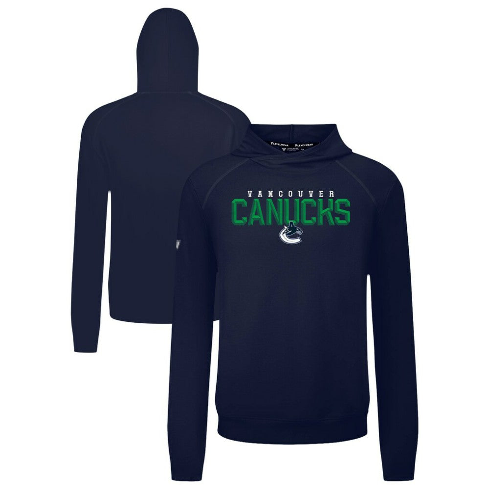Vancouver Canucks Levelwear Mandate Carve Tri-Blend Pullover Hoodie - Blue | US 203146058