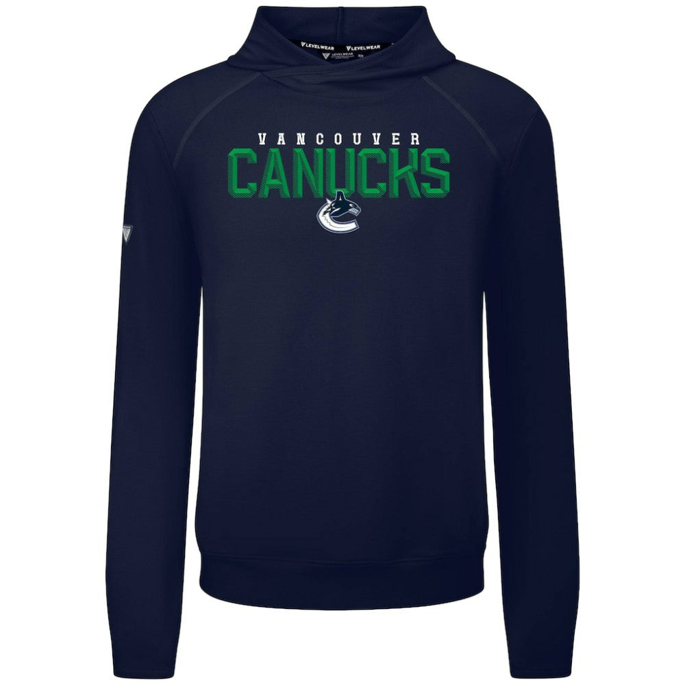 Vancouver Canucks Levelwear Mandate Carve Tri-Blend Pullover Hoodie - Blue | US 203146058