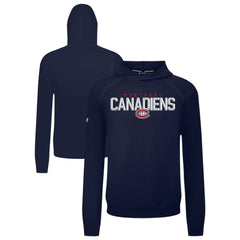Montreal Canadiens Levelwear Mandate Carve Tri-Blend Pullover Hoodie - Navy | US 203146059