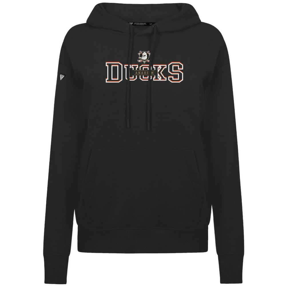 Anaheim Ducks Levelwear Women's Adorn Journey Pullover Hoodie - Black | US 203146094