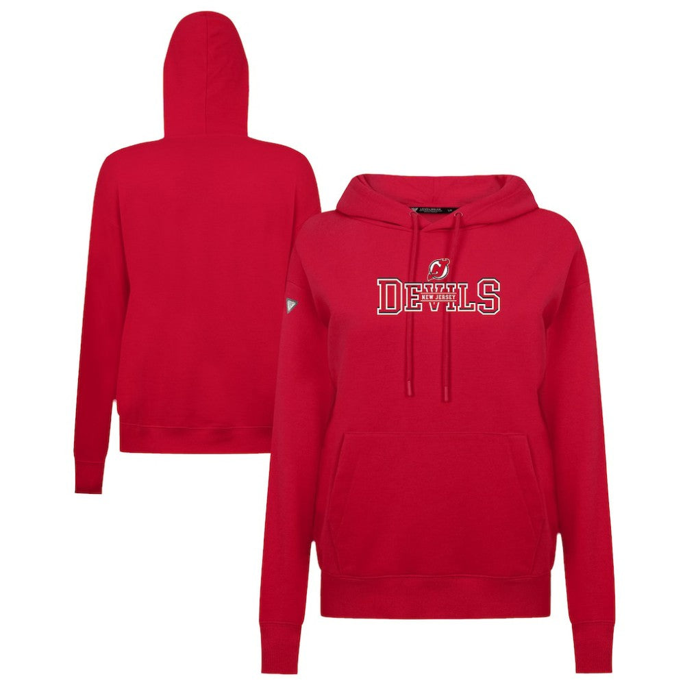 New Jersey Devils Levelwear Women's Adorn Journey Pullover Hoodie - Red | US 203146097