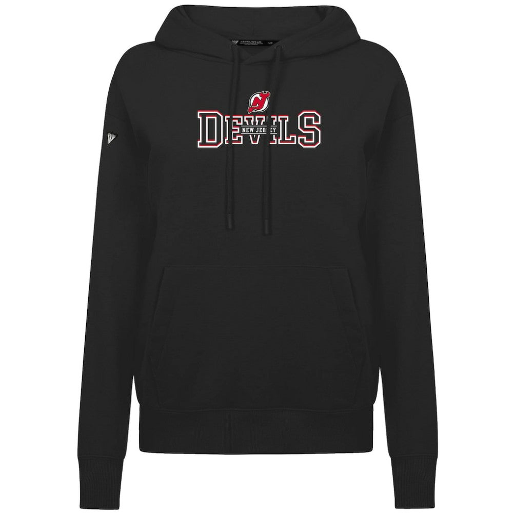 New Jersey Devils Levelwear Women's Adorn Journey Pullover Hoodie - Black | US 203146098