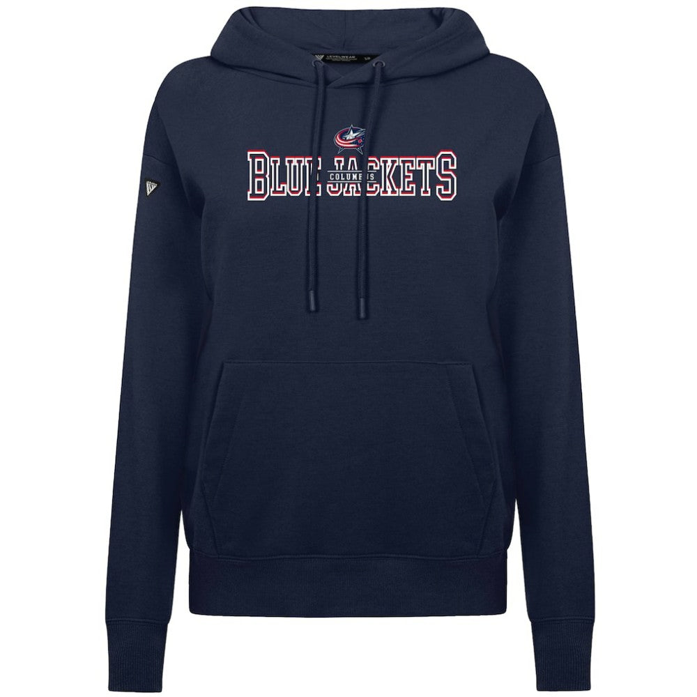 Columbus Blue Jackets Levelwear Women's Adorn Journey Pullover Hoodie - Navy | US 203146106