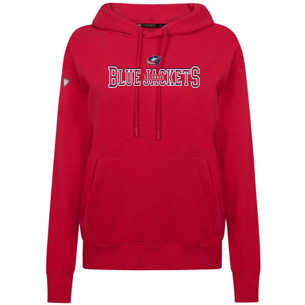Columbus Blue Jackets Levelwear Women's Adorn Journey Pullover Hoodie - Red | US 203146107