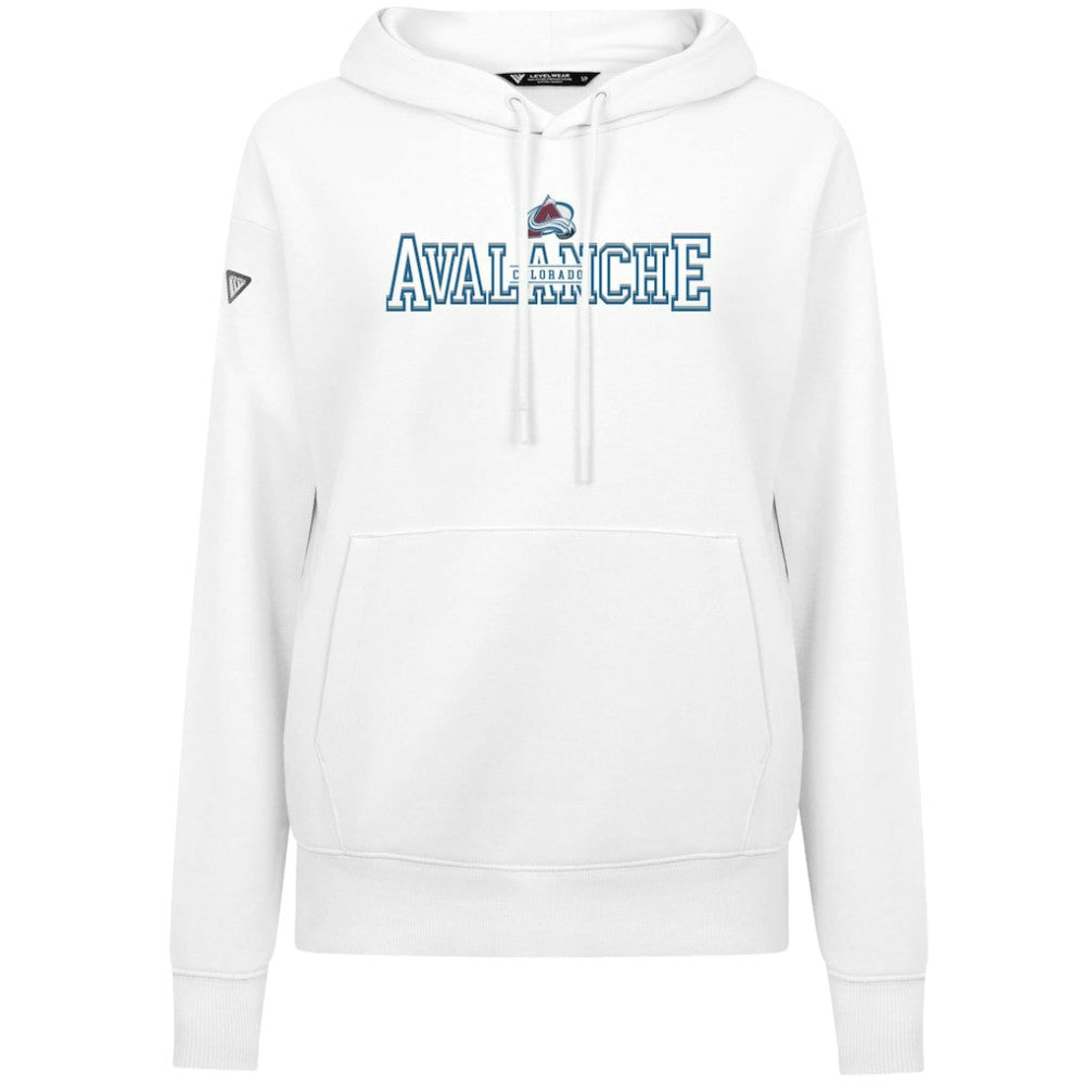Colorado Avalanche Levelwear Women's Adorn Journey Pullover Hoodie - White | US 203146113