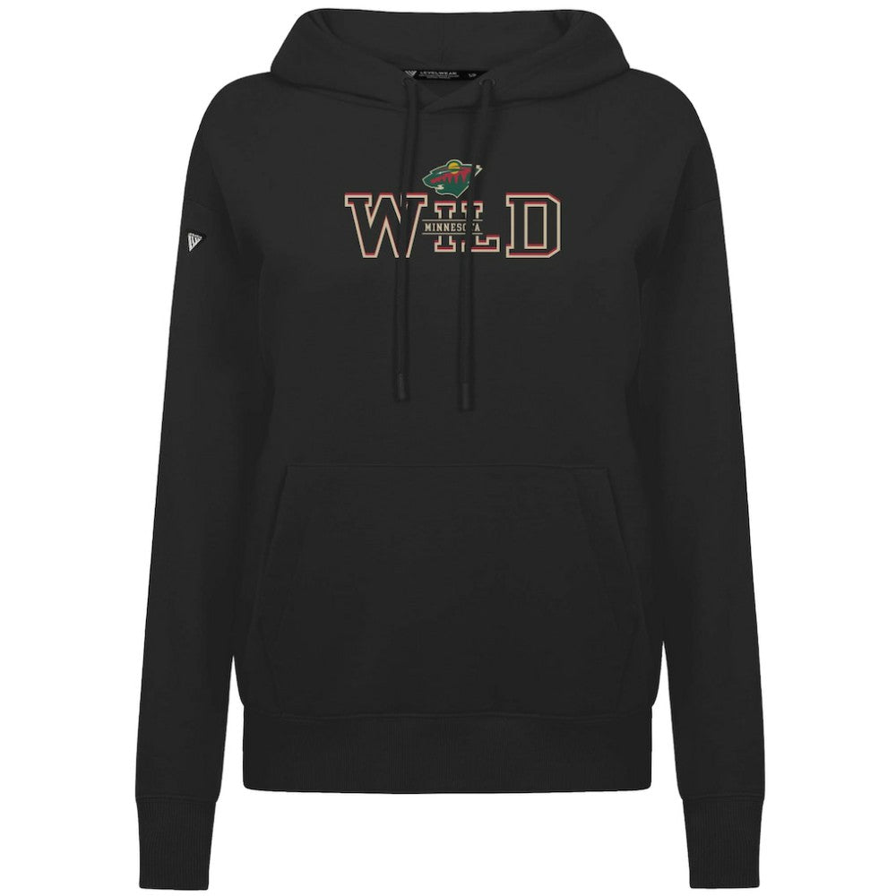 Minnesota Wild Levelwear Women's Adorn Journey Pullover Hoodie - Black | US 203146114