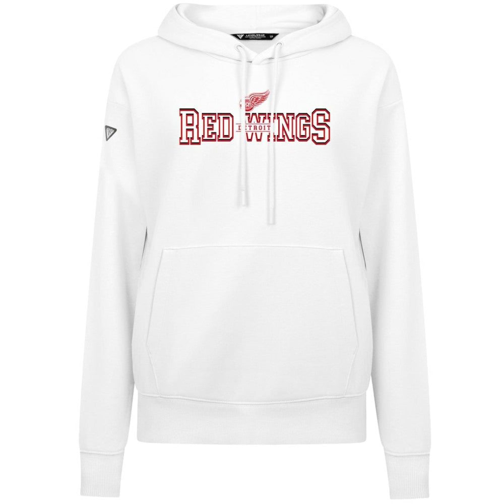 Detroit Red Wings Levelwear Women's Adorn Journey Pullover Hoodie - White | US 203146121