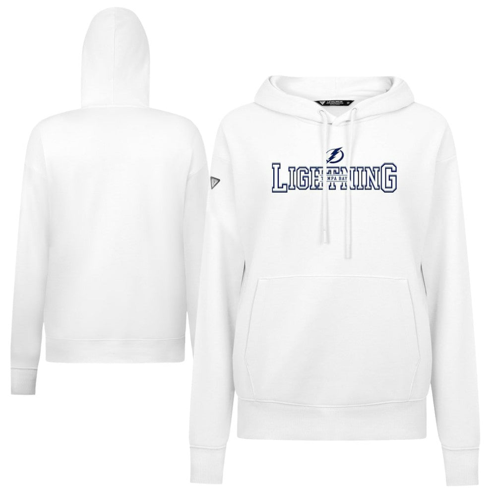 Tampa Bay Lightning Levelwear Women's Adorn Journey Pullover Hoodie - White | US 203146124