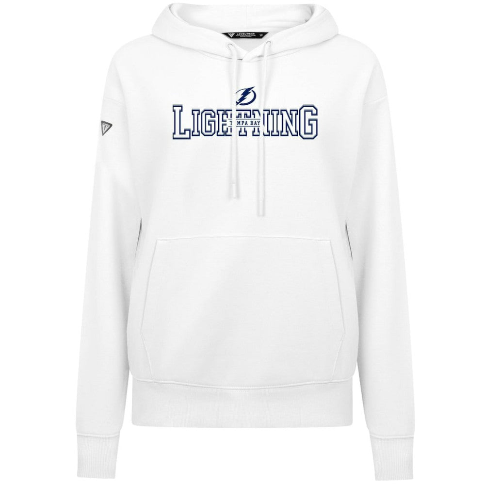 Tampa Bay Lightning Levelwear Women's Adorn Journey Pullover Hoodie - White | US 203146124