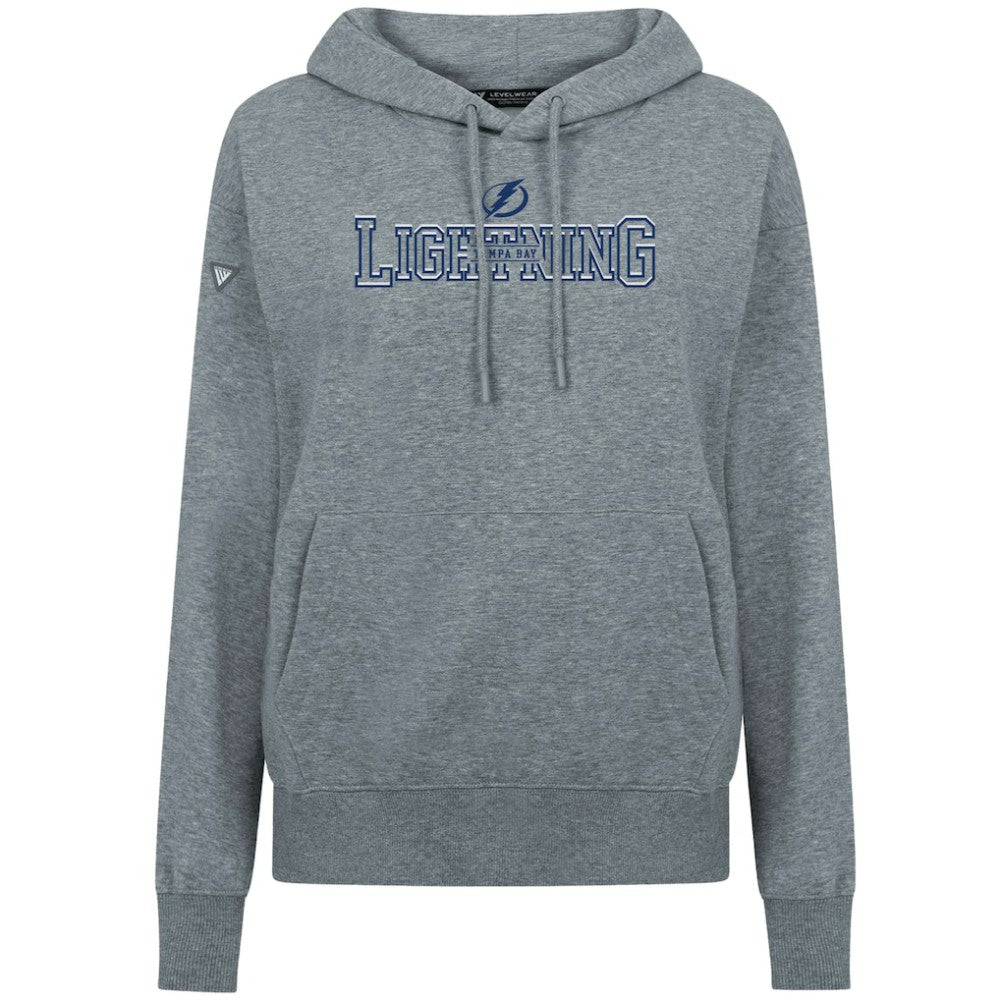 Tampa Bay Lightning Levelwear Women's Adorn Journey Pullover Hoodie - Gray | US 203146125