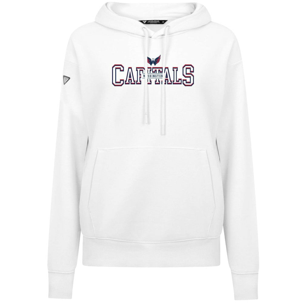 Washington Capitals Levelwear Women's Adorn Journey Pullover Hoodie - White | US 203146127