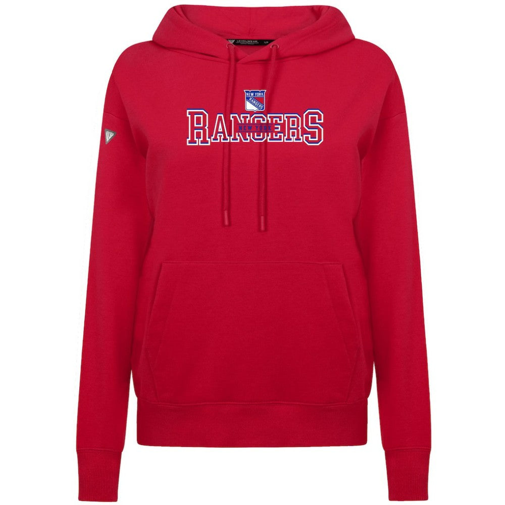 New York Rangers Levelwear Women's Adorn Journey Pullover Hoodie - Red | US 203146132