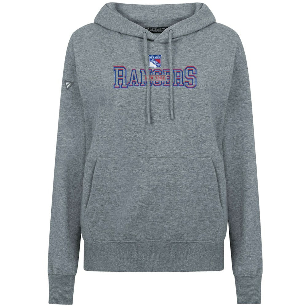 New York Rangers Levelwear Women's Adorn Journey Pullover Hoodie - Gray | US 203146135