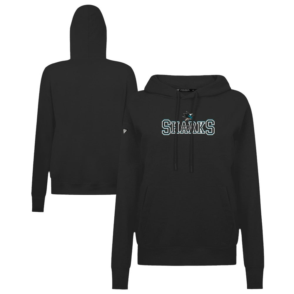 San Jose Sharks Levelwear Women's Adorn Journey Pullover Hoodie - Black | US 203146138