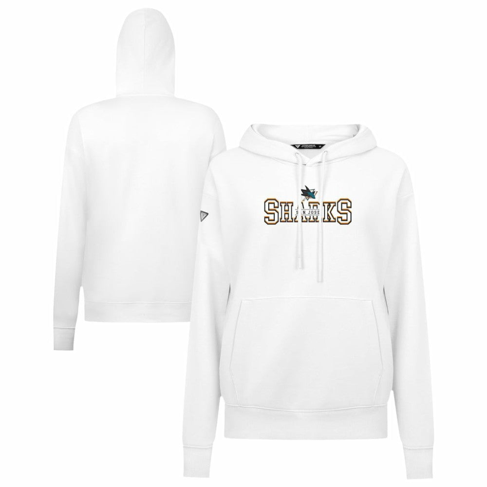 San Jose Sharks Levelwear Women's Adorn Journey Pullover Hoodie - White | US 203146139