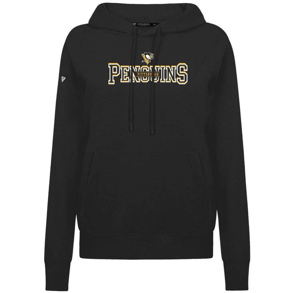 Pittsburgh Penguins Levelwear Women's Adorn Journey Pullover Hoodie - Black | US 203146145