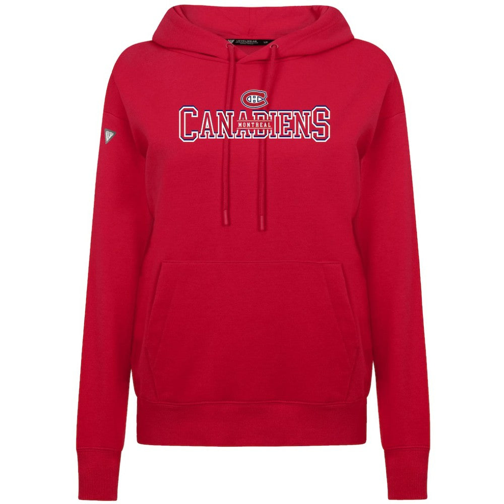 Montreal Canadiens Levelwear Women's Adorn Journey Pullover Hoodie - Red | US 203146153