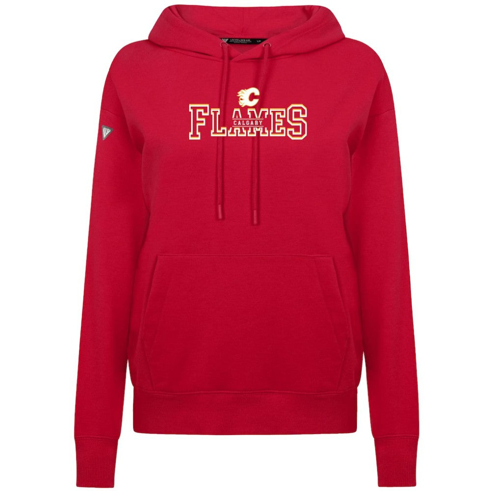 Calgary Flames Levelwear Women's Adorn Journey Pullover Hoodie - Red | US 203146156