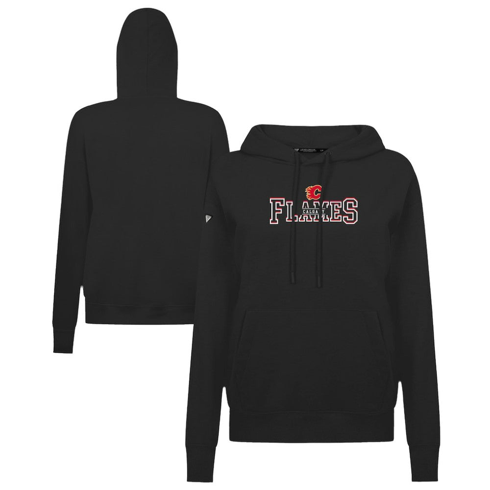 Calgary Flames Levelwear Women's Adorn Journey Pullover Hoodie - Black | US 203146157