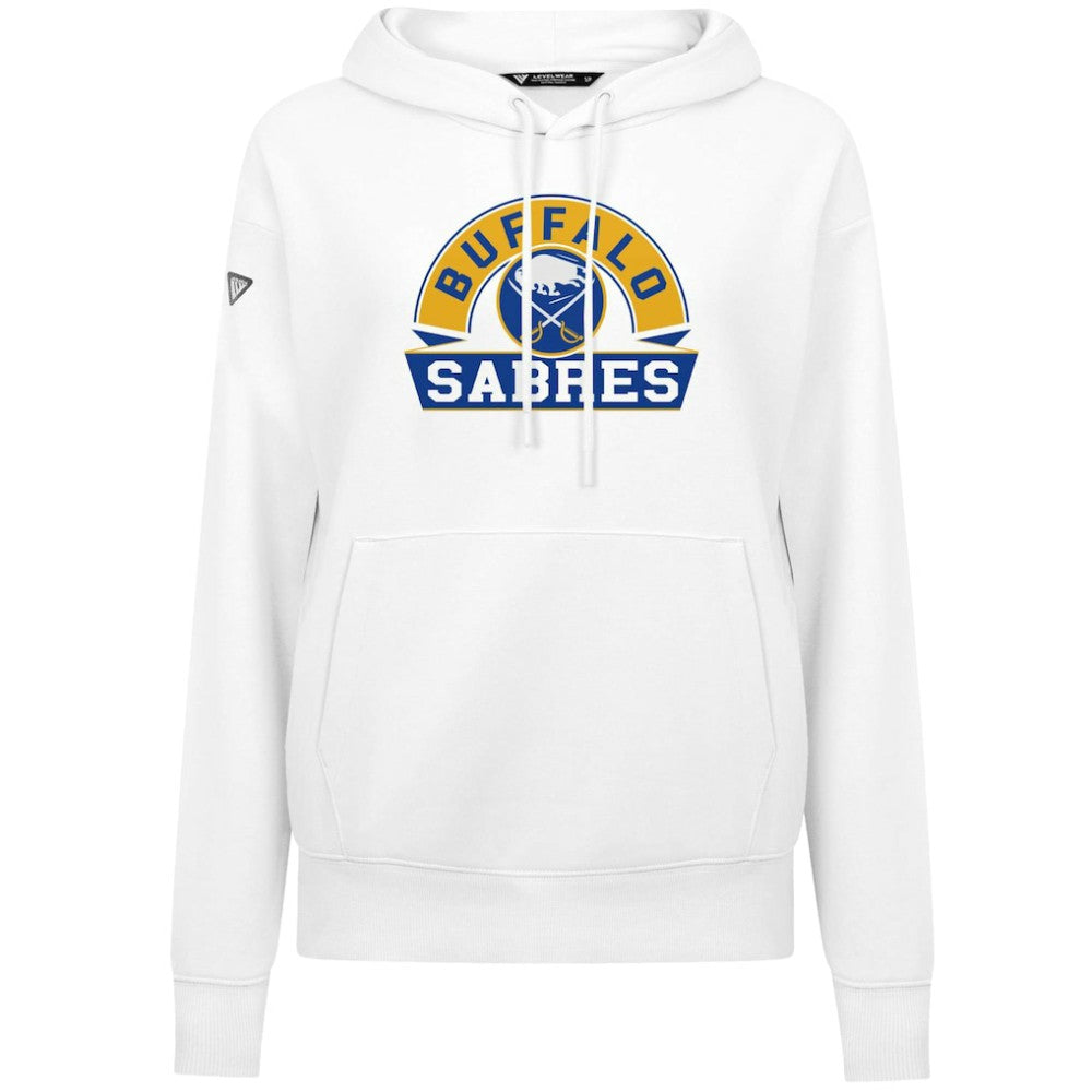 Buffalo Sabres Levelwear Women's Adorn Banner Arch Pullover Hoodie - White | US 203146158