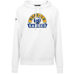 Buffalo Sabres Levelwear Women's Adorn Banner Arch Pullover Hoodie - White | US 203146158