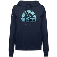 Seattle Kraken Levelwear Women's Adorn Banner Arch Pullover Hoodie - Navy | US 203146159