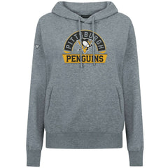 Pittsburgh Penguins Levelwear Women's Adorn Banner Arch Pullover Hoodie - Gray | US 203146160