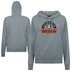 Anaheim Ducks Levelwear Women's Adorn Banner Arch Pullover Hoodie - Gray | US 203146163