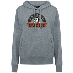 Anaheim Ducks Levelwear Women's Adorn Banner Arch Pullover Hoodie - Gray | US 203146163
