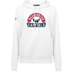 Washington Capitals Levelwear Women's Adorn Banner Arch Pullover Hoodie - White | US 203146171