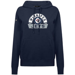 Winnipeg Jets Levelwear Women's Adorn Banner Arch Pullover Hoodie - Navy | US 203146178