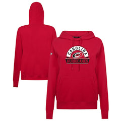 Carolina Hurricanes Levelwear Women's Adorn Banner Arch Pullover Hoodie - Red | US 203146191