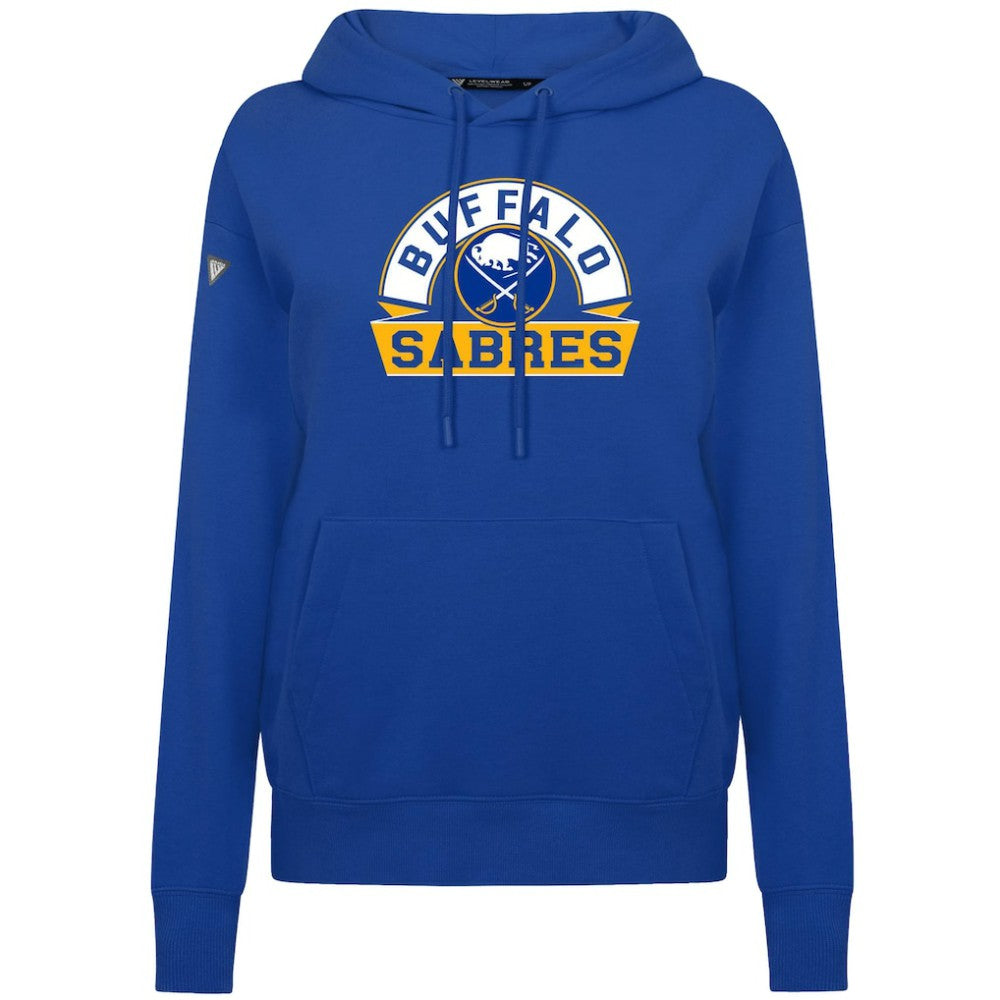 Buffalo Sabres Levelwear Women's Adorn Banner Arch Pullover Hoodie - Royal | US 203146208