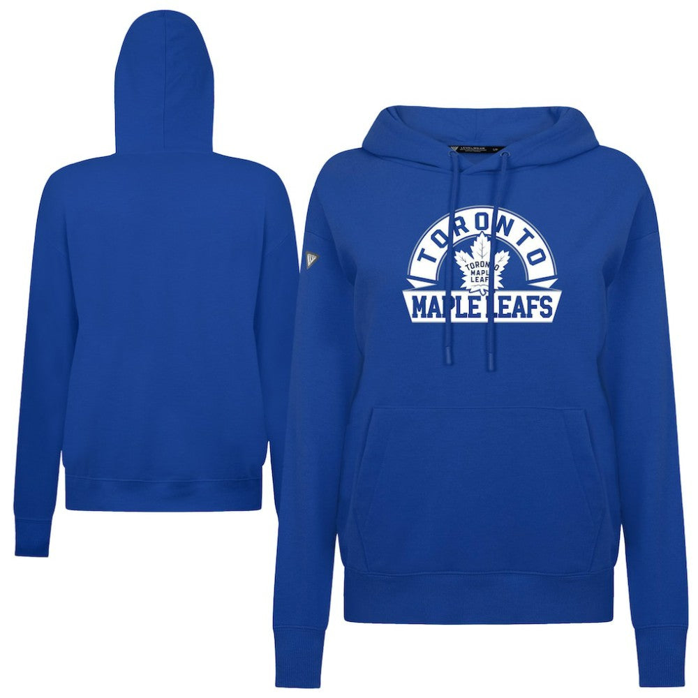 Toronto Maple Leafs Levelwear Women's Adorn Banner Arch Pullover Hoodie - Royal | US 203146209