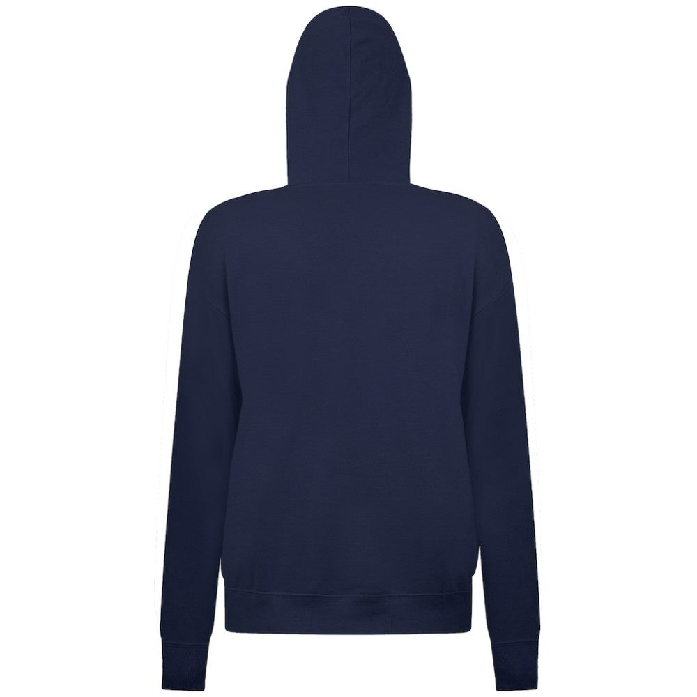 Vancouver Canucks Levelwear Women's Adorn Banner Arch Pullover Hoodie - Navy | US 203146211