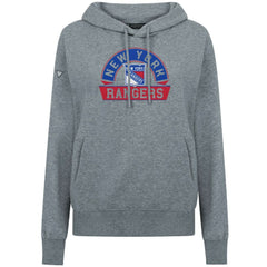 New York Rangers Levelwear Women's Adorn Banner Arch Pullover Hoodie - Gray | US 203146214