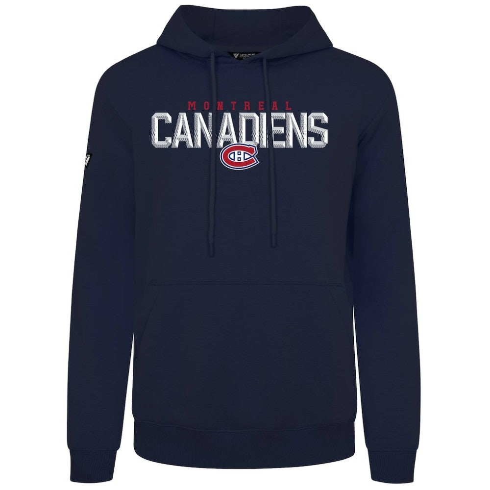 Montreal Canadiens Levelwear Podium Carve Pullover Hoodie - Navy | US 203146368