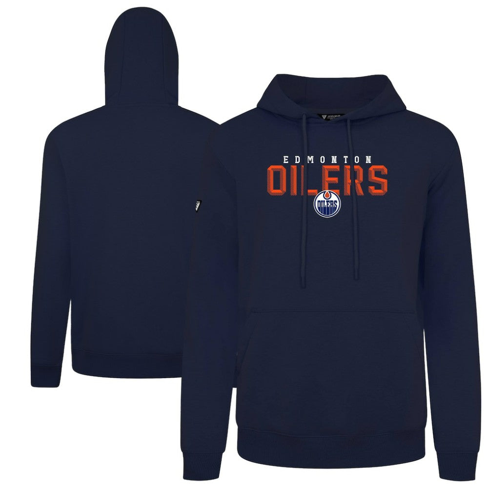 Edmonton Oilers Levelwear Podium Carve Pullover Hoodie - Navy | US 203146372